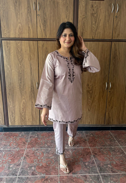 Soft Light Brown Kurta Co-Ord Set