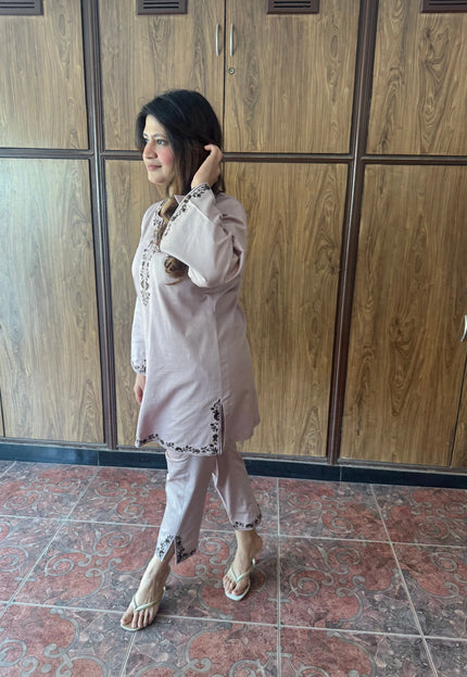 Soft Light Brown Kurta Co-Ord Set