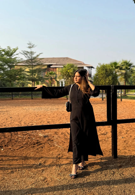 Black Everyday Wear Co-ord Set