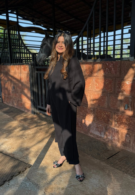 Black Everyday Wear Co-ord Set