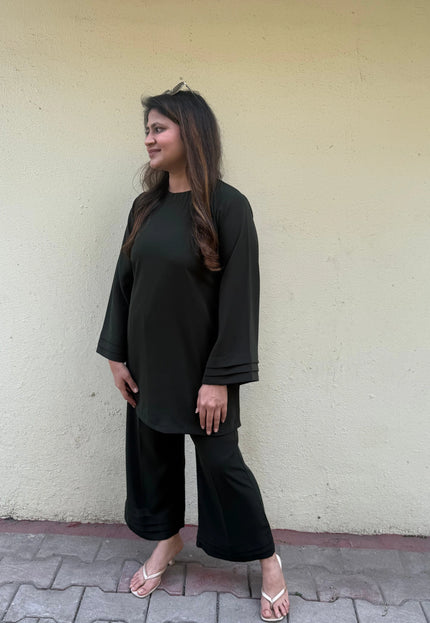 Bottle Green Easy Wear Co-Ord Set