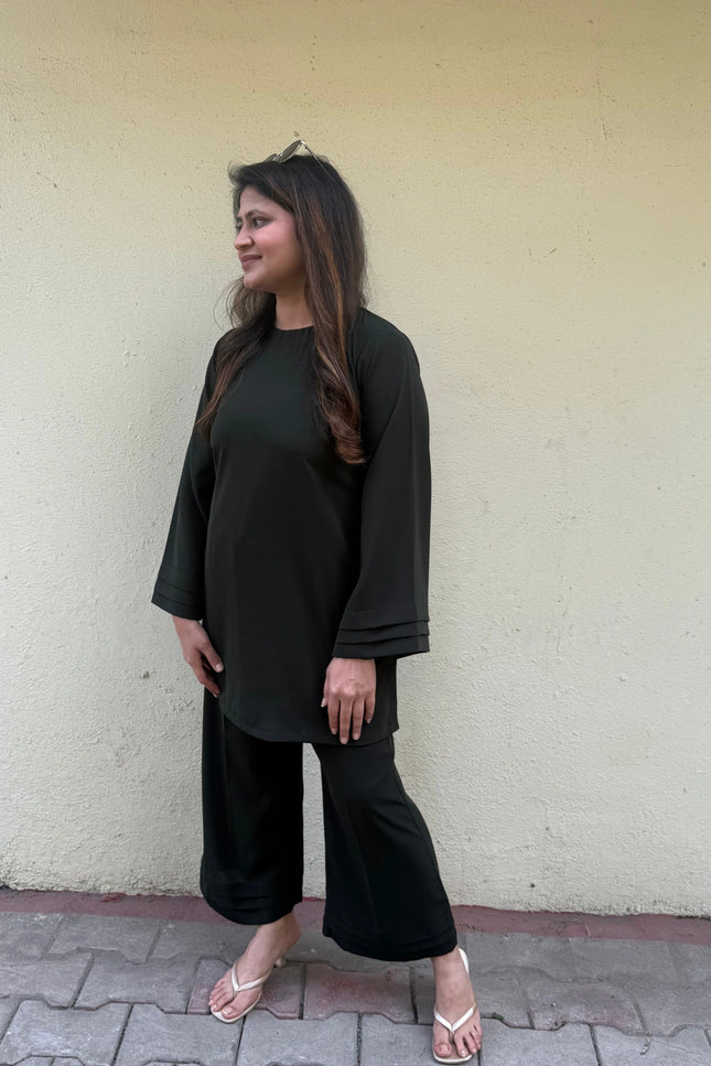 Bottle Green Easy Wear Co-Ord Set