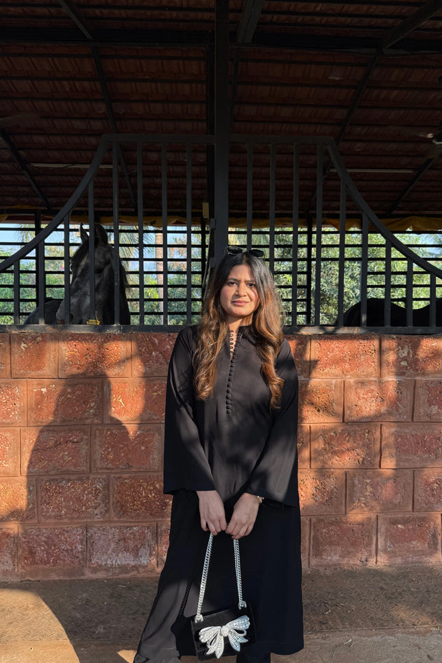 Black Everyday Wear Co-ord Set