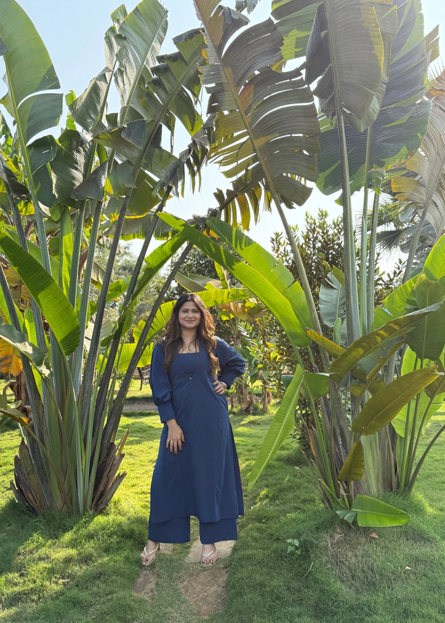 Teal Blue Effortless Co-Ord Set