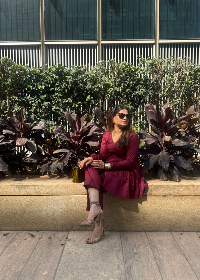 Dark Maroon Co-ord Set