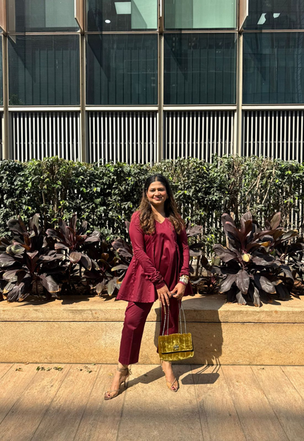 Dark Maroon Co-ord Set
