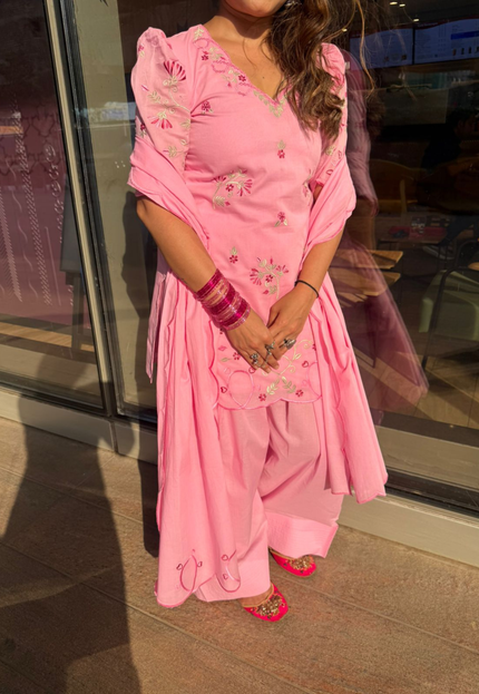 Pink Gulnaar Kurta Set