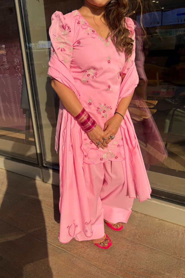 Pink Gulnaar Kurta Set