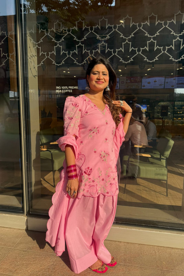 Pink Gulnaar Kurta Set