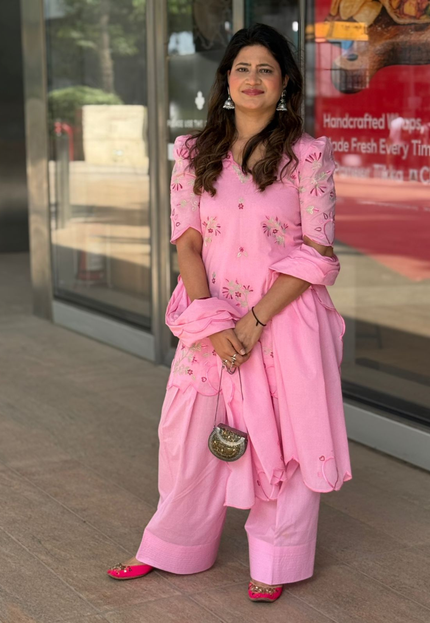 Pink Gulnaar Kurta Set