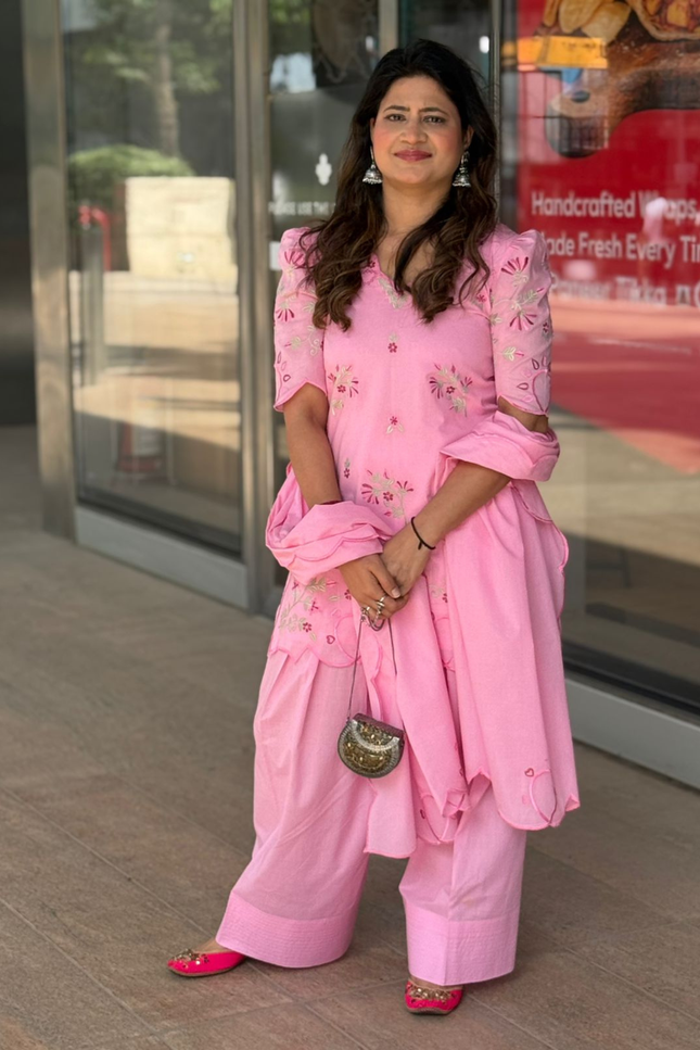 Pink Gulnaar Kurta Set