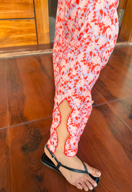 Coral Bloom Printed Co-Ord Set