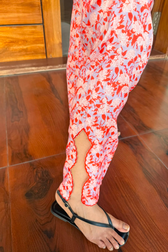Coral Bloom Printed Co-Ord Set