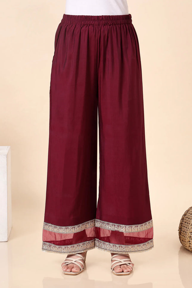 Deep wine kurta set