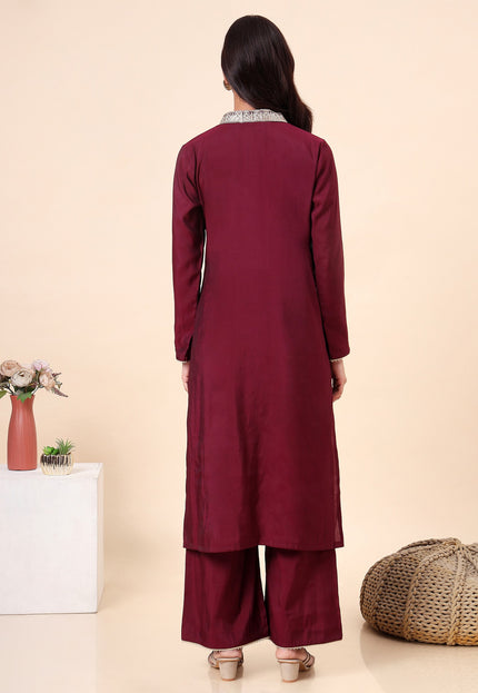 Plum Wine Kurta Set