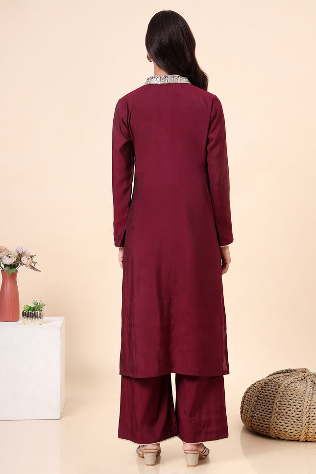 Plum Wine Kurta Set
