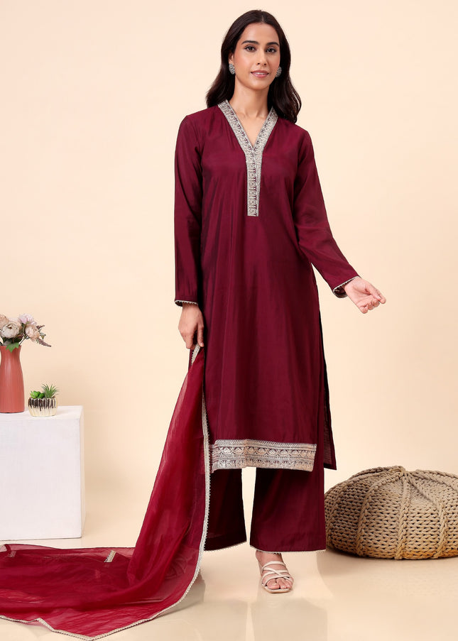 Plum Wine Kurta Set