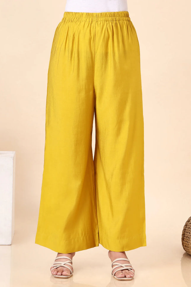 Lime Green Kurta Set with Sheer Dupatta & Gold Lace Details