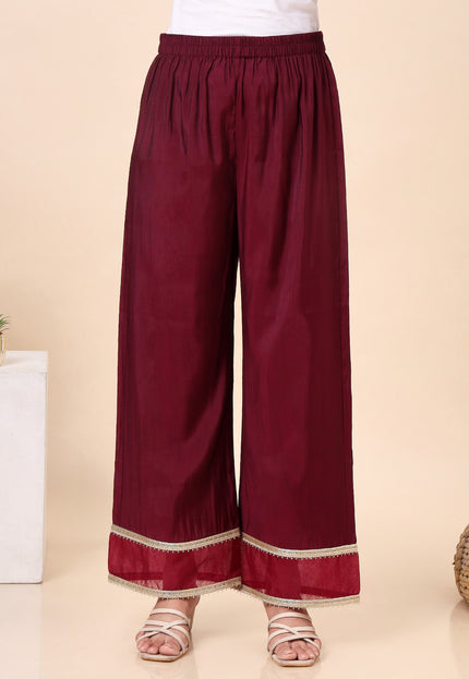 Wine Everyday Wear Kurta Set
